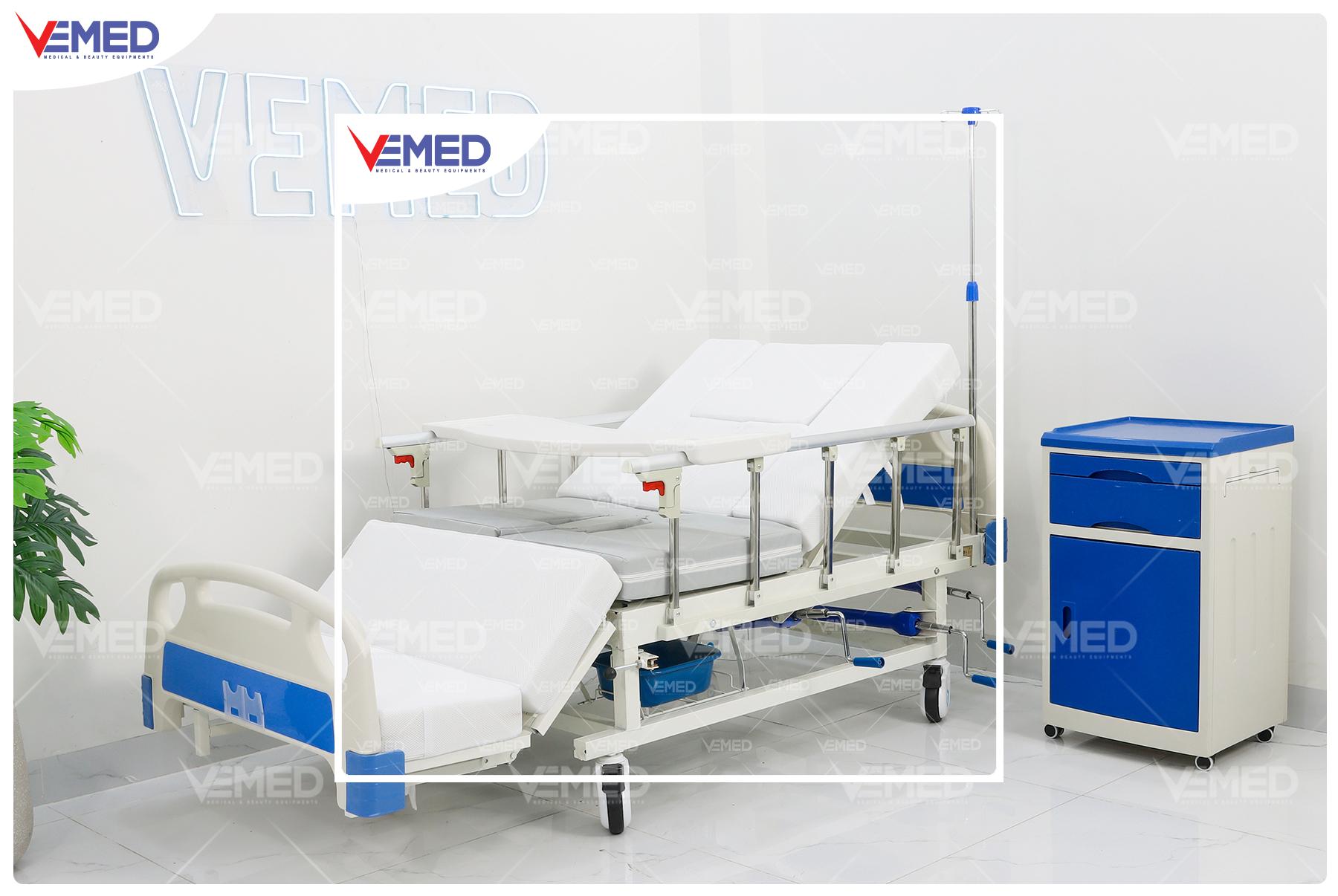 Giường ICU chỉnh cơ 4 tay quay Hi-MEC HMNB-2010 - Hình ảnh 2