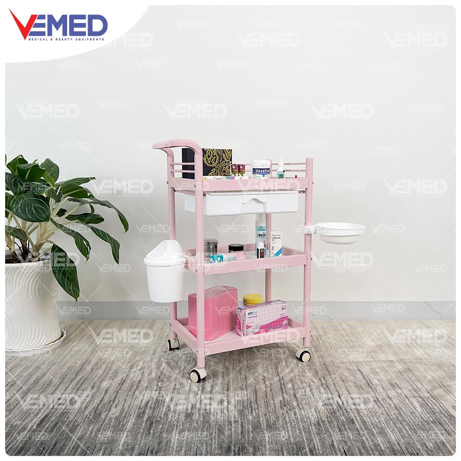 Xe đẩy spa 3 tầng có thùng rác HMTL-5030 - Hình ảnh 5