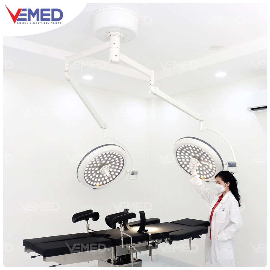 Đèn Mổ Treo Trần 2 Nhánh Full LED Bóng Đôi LED700/700