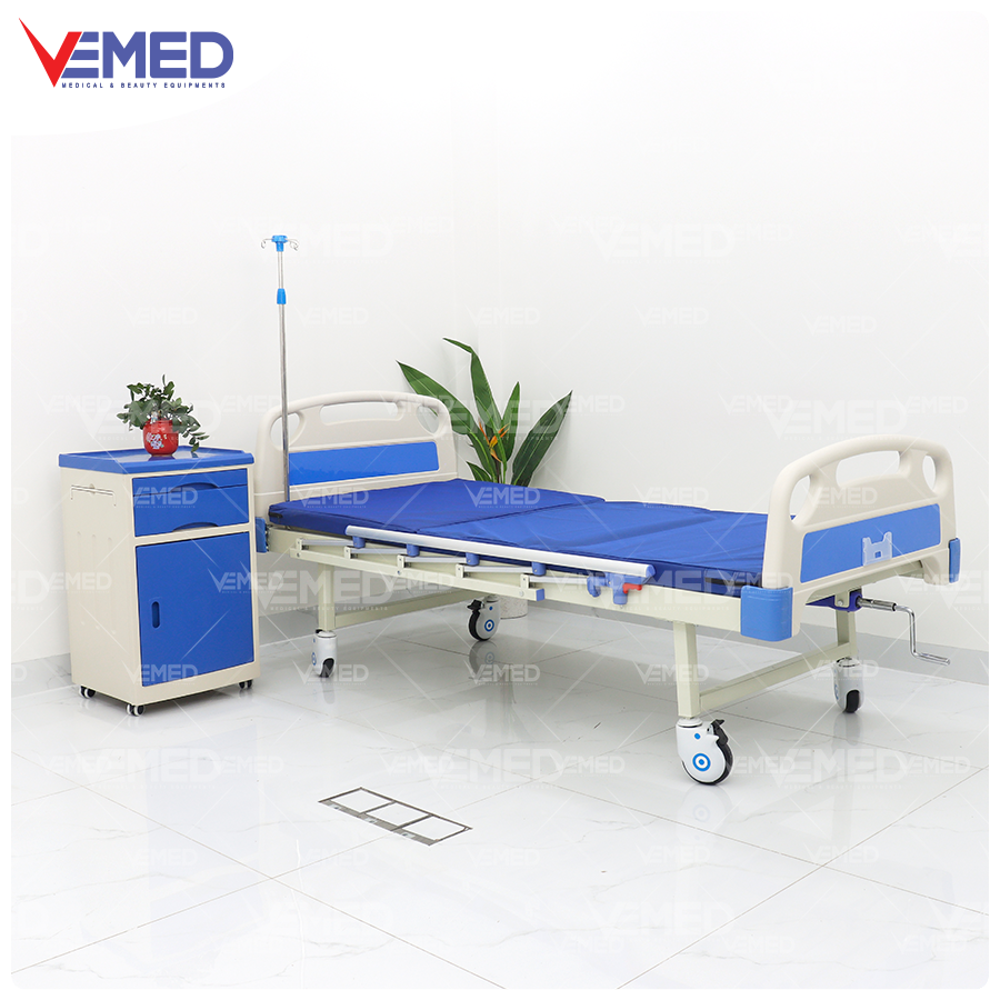 Giường bệnh nhân chỉnh cơ 1 tay quay Hi-MEC HMHB-1010