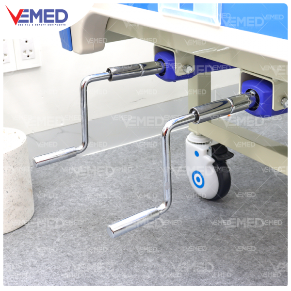 Giường bệnh nhân chỉnh cơ 2 tay quay Hi-MEC HMHB-1020 - Hình ảnh 3
