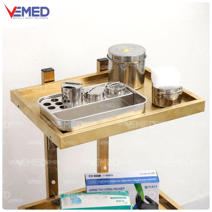 Xe đẩy spa 2 tầng Inox HMTL-5090 - Hình ảnh 3