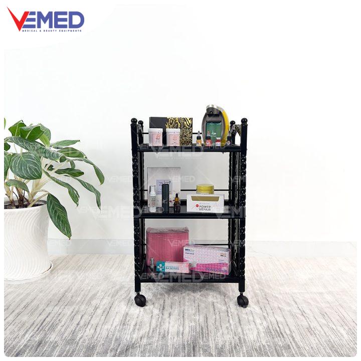 Xe đẩy spa 3 tầng kiểu dáng cổ điển HMTL-5080 - Hình ảnh 2