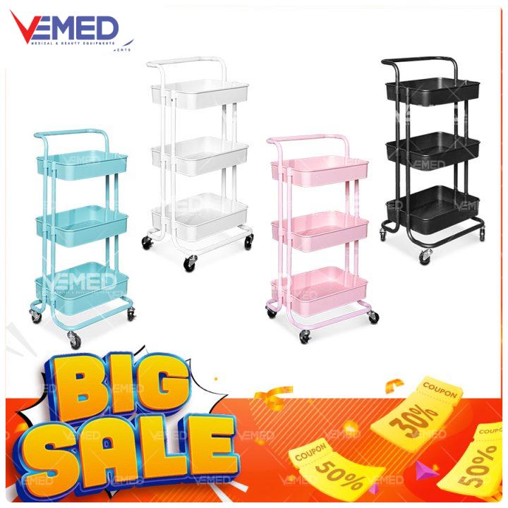 Xe đẩy spa giá rẻ 3 tầng nhựa ABS HMTL-5020