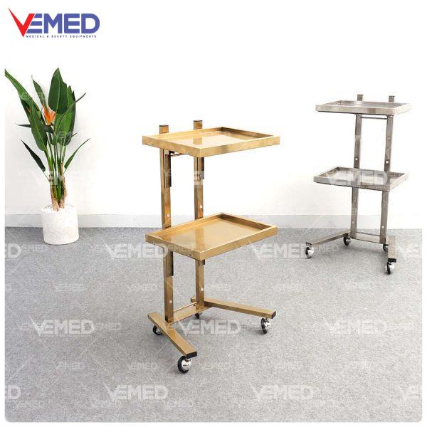 Xe đẩy y tế 2 tầng Inox HI-MEC HMTL-5090