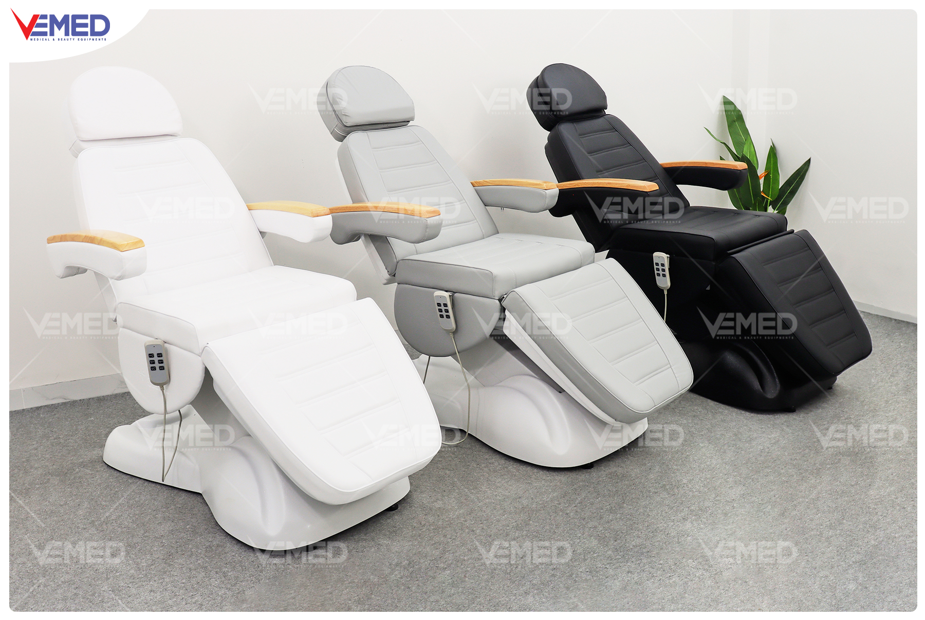 Giường spa chỉnh điện tay gỗ Hi-MEC HMBB-C810 - Ảnh 3