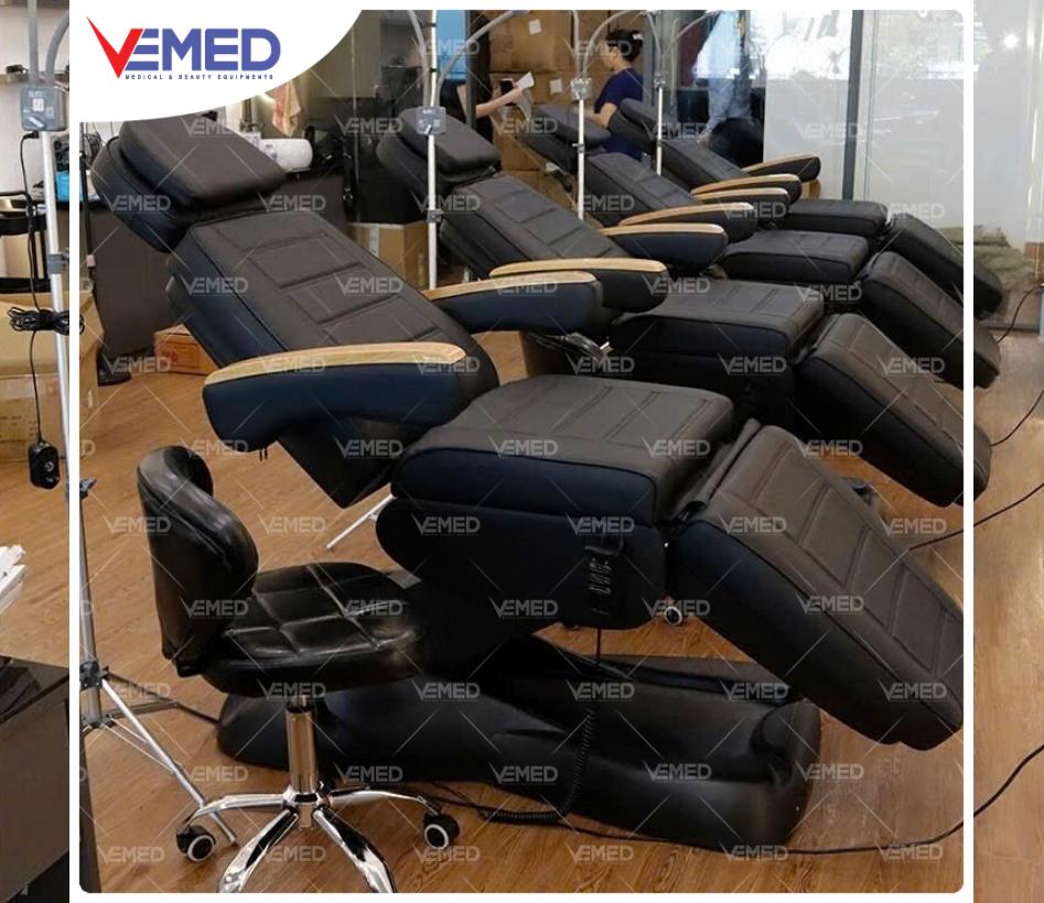 GIƯỜNG GHẾ ĐIỆN SPA THẨM MỸ TAY GỖ HI-MEC HMBB-C830 - Hình ảnh 4